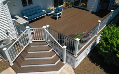 Multilevel Deck With Built-In Bench 16