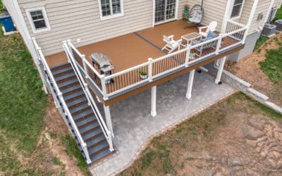 Second Story Modern Deck With Steps 22