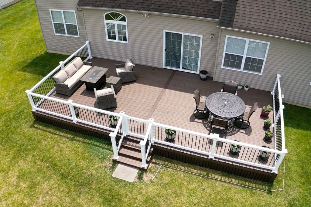 Large Composite Deck In Caldwell, New Jersey