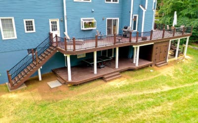 Deck With Switch Back Steps 20
