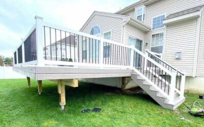 20'X16' New Composite Deck With 4' Wide Steps.
