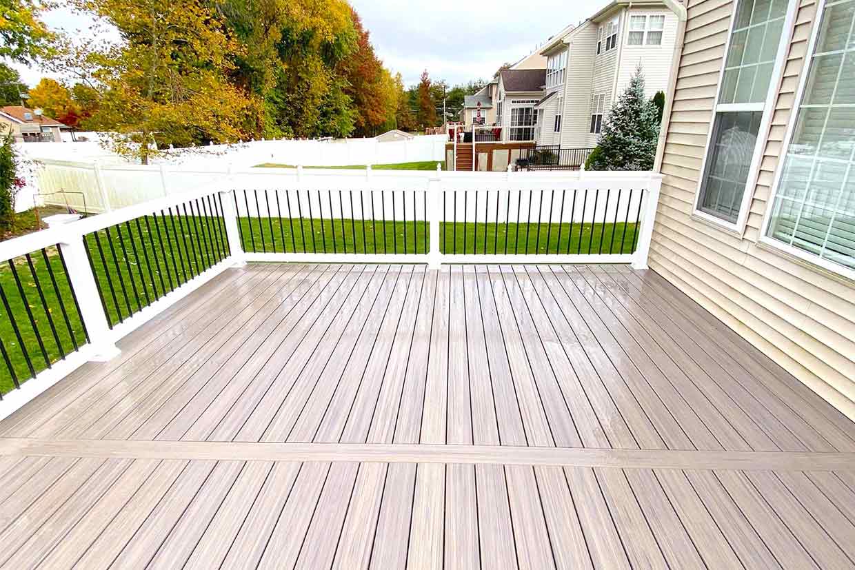 New Composite Deck With 4' Wide Steps 5