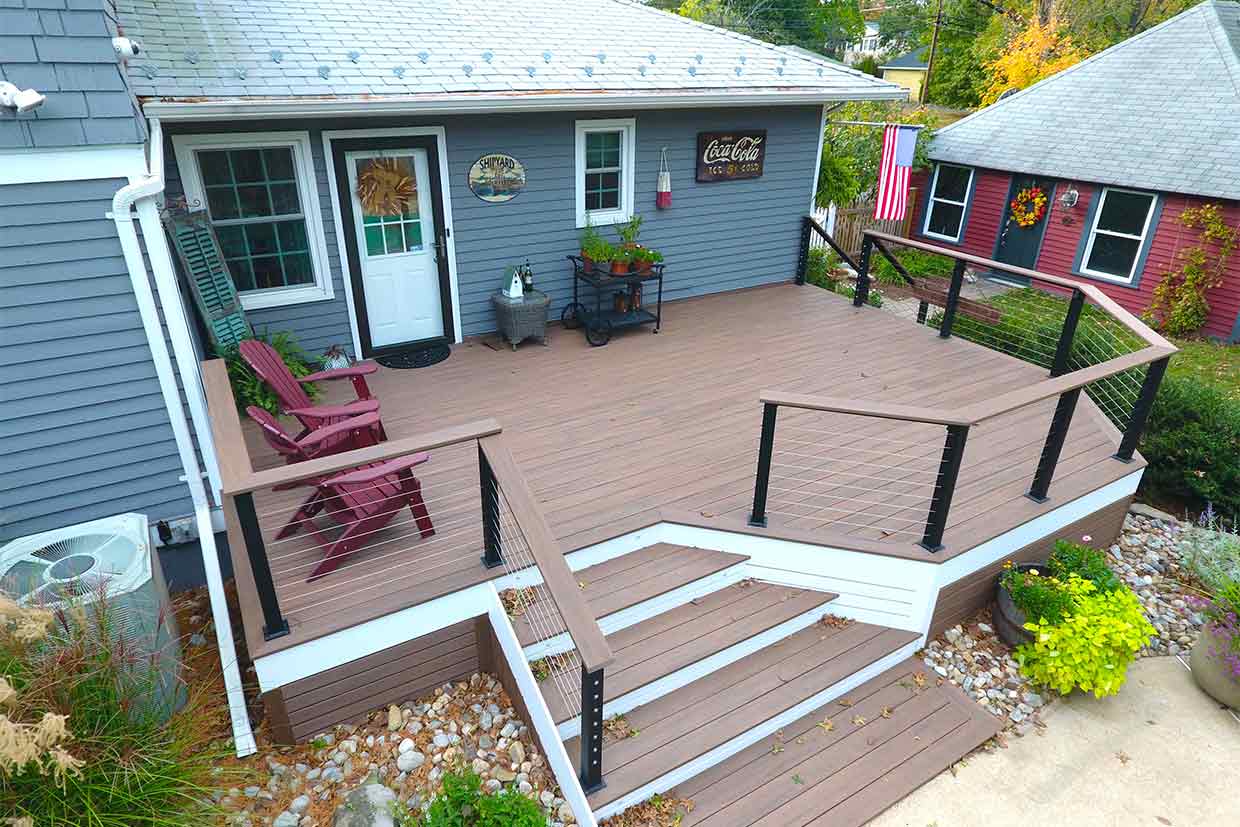 New Deck With Cable Railings 2