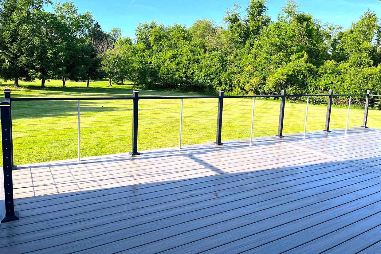 New Deck With Cable Railings 4