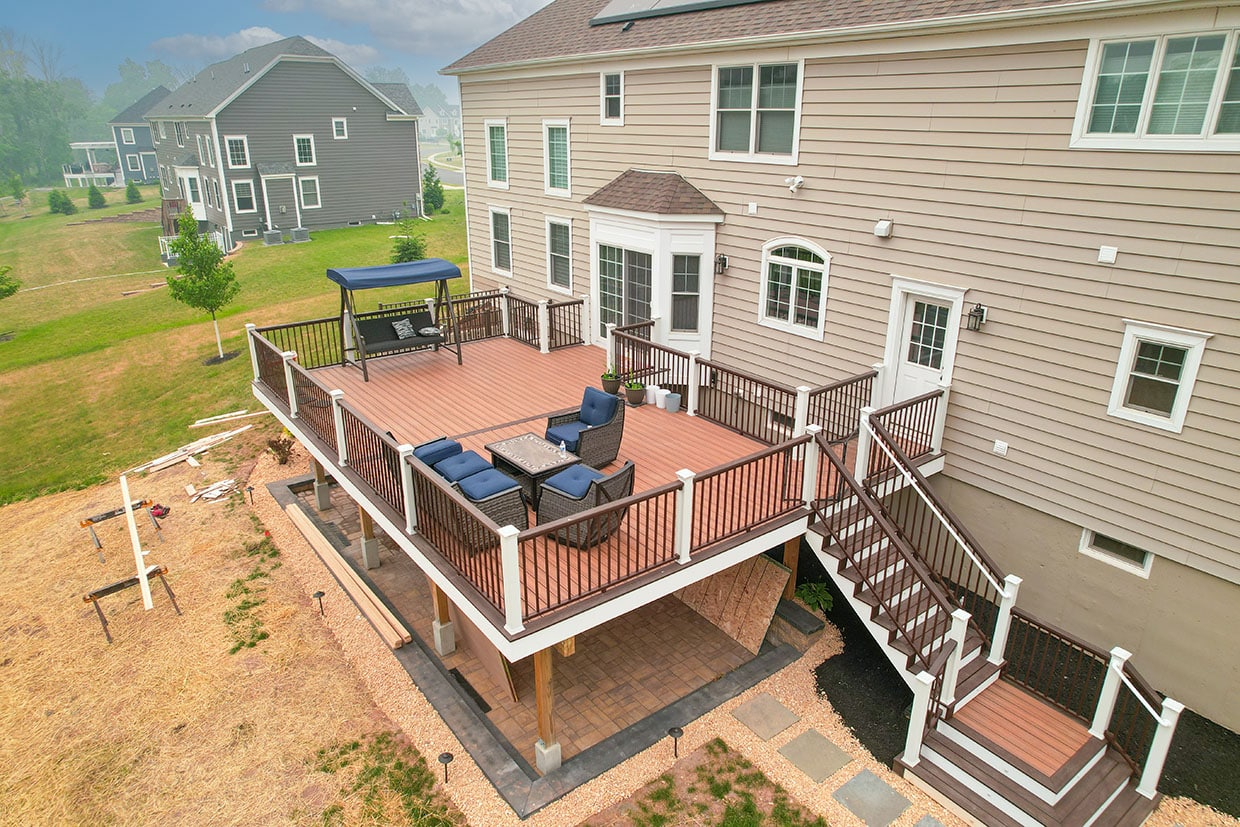 Deck Built Away From The House 3