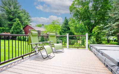 Modern Deck With A View And Extra Livable Under The Deck In Mendham 22