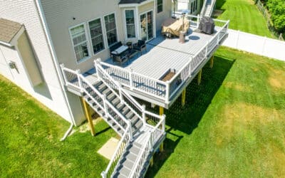 32×16 Second Story Deck With L-shaped Staircase