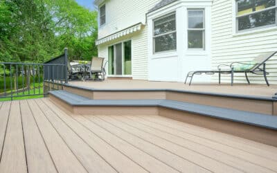 600sqft New Multi Level Deck With Contrast Colors